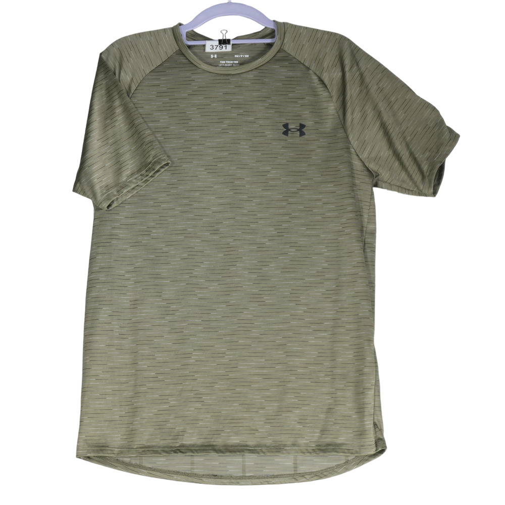 Under Armour Performance Tee Mens Small Green Le T Shirt Loose Fit Sheer Light